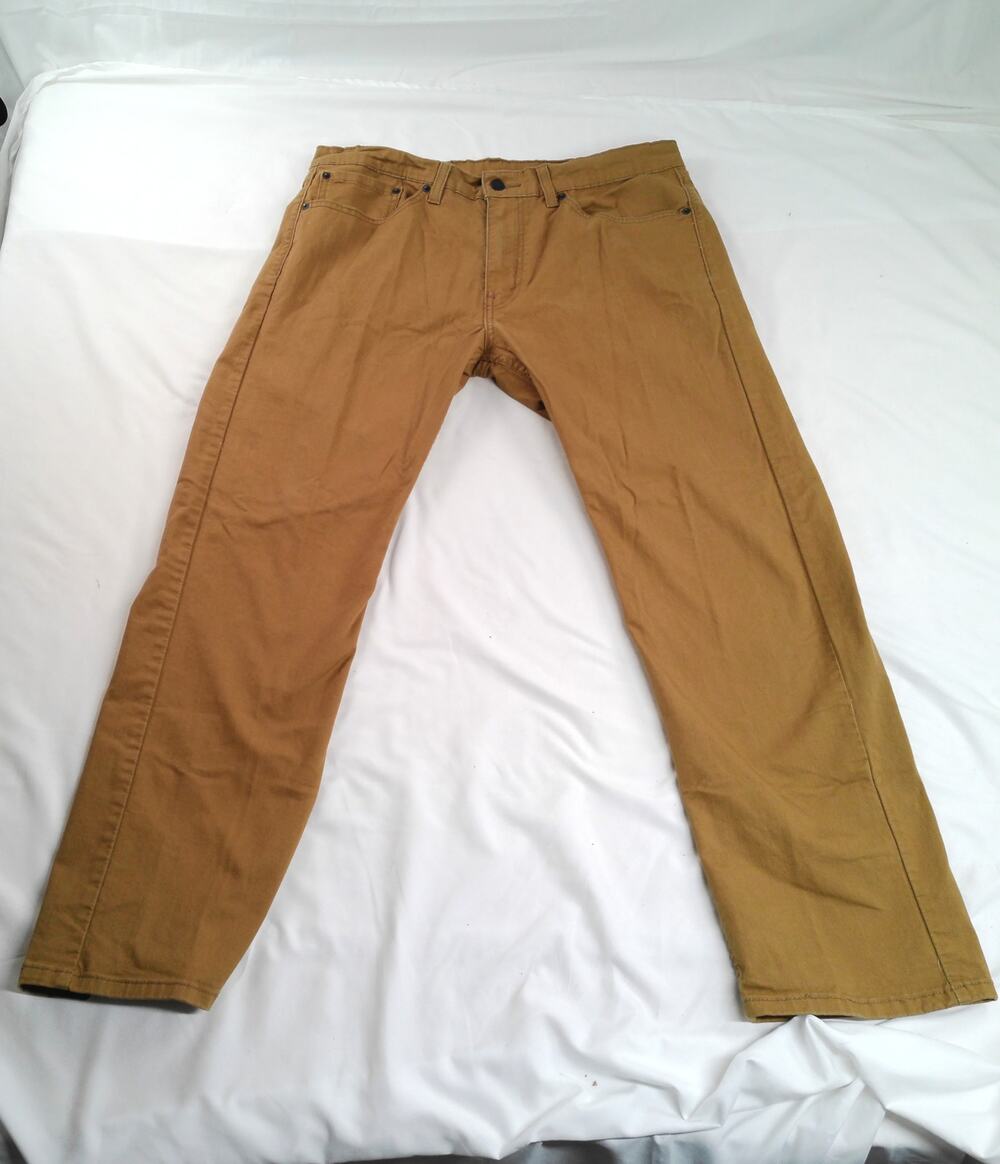 Levi's 505 Regular Fit Jeans Mens 34x30 Brown Water<Less Straight Leg Pants